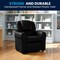 Flash Furniture Kids Recliner, 21-1/2" to 36-1/2" x 27", Upholstery Color: Black DG-ULT-KID-BK-GG - alternate 3
